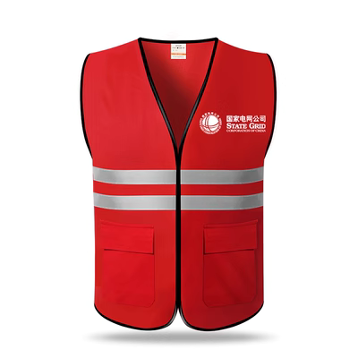 Áo vest đỏ SFvest lãnh đạo công việc cotton nguyên chất áo phản quang chống tĩnh điện nhân viên an toàn người giám hộ ao lao dong quần áo điện lực