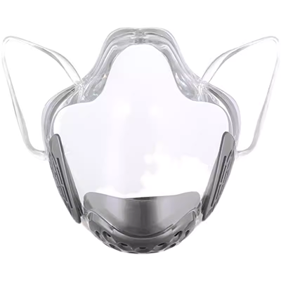 Mặt nạ trong suốt chính hãng chính hãng dành cho nam và nữ Mặt nạ PC bảo vệ ba chiều van thở bột chống bụi văng miệng 2191 mặt nạ chống khí độc mặt nạ phòng độc 3m chính hãng